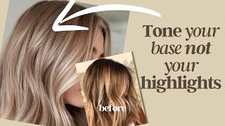 How to Fix a Brassy Base Color  Have Bright Blonde Highlights [upl. by Notnirt992]