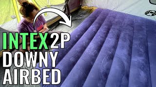 Intex Classic Downy Airbed Full Size Full Review [upl. by Ellimahs]