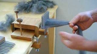 Combing Wool with Benjamin Green Standard Wool Combing Kit [upl. by Nivlag299]