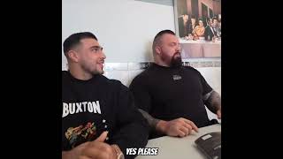 Breakfast with Tommy Fury shorts beast eddiehall tommyfury teambeast boxing [upl. by Kohl]