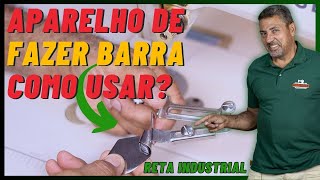 COMO USAR O APARELHO DE FAZER BARRA NO TECIDO  RETA INDUSTRIAL [upl. by Mimajneb88]