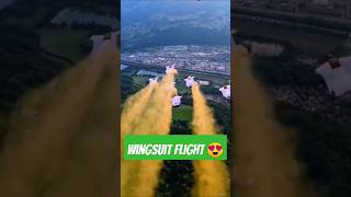 A beautiful Wingsuit flight from the big Mountains 😍 wingsuit flying shorts [upl. by Ruon]