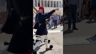 Athens Tomb of Unknown Soldier soldiers arrive for Guard Change shorts vicstefanu [upl. by Cosetta]