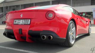 Ferrari F12berlinetta  Start up amp Acceleration [upl. by Ferdinanda]