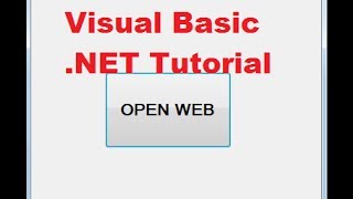 Visual Basic NET Tutorial 51  How to open a web page with VBNET application [upl. by Amhsirak886]