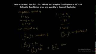 Cournot Duopoly  Numerical Short cut method [upl. by Iney]