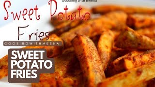 Sweet Potato fries recipe  Baked Sweet Potato fries recipe  Indian style Recipe [upl. by Nich691]