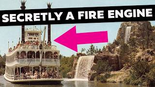 How Disneyland Hid A Giant Fire Engine  4 Rare Disneyland Oddities [upl. by Ytitsahc365]