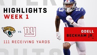 OBJ Snags 111 Receiving Yards in 1st Game Back [upl. by Barina815]