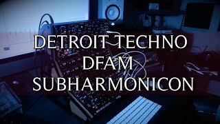 detroit techno DFAM and subharmonicon [upl. by Secilu]