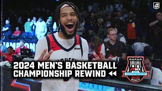 2024 A10 Championship Rewind Mens Basketball [upl. by Tlok114]