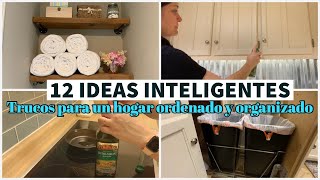 TRUCOS SIMPLES PARA EL HOGAR12 IDEAS INTELIGENTES PARA ORGANIZAR TU CASAHACKSATAJOSTIPS HOGAR [upl. by Huskey]