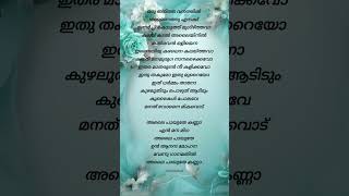 Alaipayuthe song lyrics alaipayuthe trendingsong malayalamsonglyrics trendingshorts [upl. by Sinnaoi537]