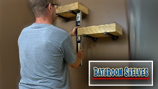 Bathroom Shelves  Thats One Way To Do It [upl. by Denzil]