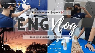 ENG VLOG 07  Tour pelo Cefet  brincando com foguete 💙🚀  Engenharia Mecânica [upl. by Andreas217]