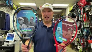 YONEX VCORE 97 PRO VS VCORE 98 VS EZONE 98  WHAT IS THE DIFFERENCE [upl. by Nibaj]