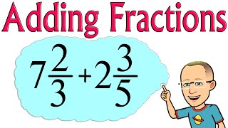 Adding Mixed Numbers with Unlike Denominators [upl. by Kristofor]