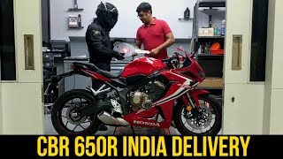 Honda CBR 650R Delivery and Cinematic Shots  India [upl. by Onafets317]