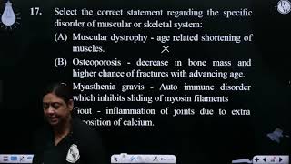 Select the correct statement regarding the specific disorder of muscular or skeletal system [upl. by Atteynot]