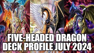 FIVEHEADED DRAGON DECK PROFILE JULY 2024 YUGIOH [upl. by Annawak921]