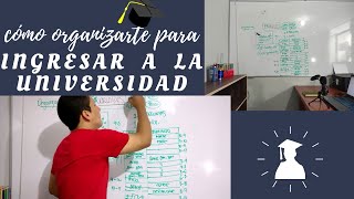 Cómo organizarte para el ingreso a la Universidad [upl. by Richela262]