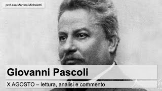 Pascoli  X Agosto lettura analisi e commento [upl. by Kironde]