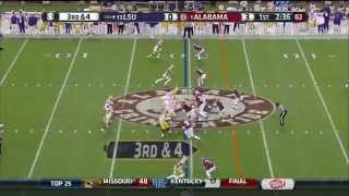 2013 10 LSU vs 1 Alabama Highlights [upl. by Ailatan501]