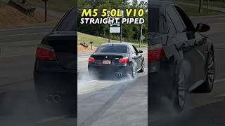 500hp BMW M5 50L V10 STRAIGHT PIPED [upl. by Lyrem]