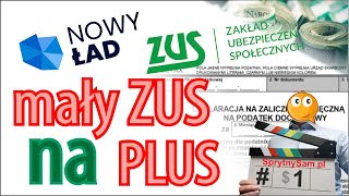 NOWY ŁAD MAŁY ZUS PLUS  sposób na mniejsze składki społeczne  liczymy ile możesz zaoszczędzić [upl. by Shiller]