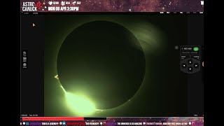 Total Solar Eclipse 2024 Livestream Replay  Magog Québec  April 8th 2024 [upl. by Huntington]