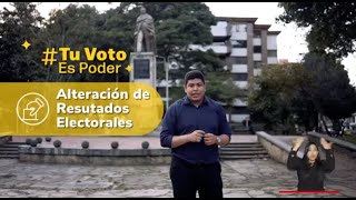 Conoce el delito electoral sobre alteración de resultados electorales y ¡denuncia  MinInterior [upl. by Anayt]