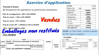 exercice dapplication 7 la facturation emballages non restitués [upl. by Lein]