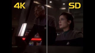 DS9 Remastered with Machine Learning  4K Comparison Trailer [upl. by Nonnad]