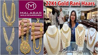 Malabar Gold Rani Haar Designs With Price💕 Malabar Gold NecklaceLong Haram Designs amp Price 2024 [upl. by Wolfgram]