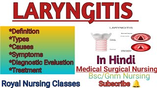 Laryngitis in Hindi laryngitis [upl. by Ayalat510]