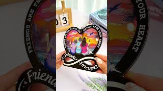 Friendship Forever Family Choose With Heart  Personalized Window Hanging Suncatcher Ornament [upl. by Sillihp]