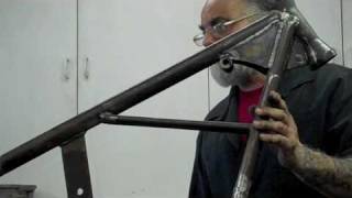 ABB 5 How to build a cheap Harley  stretch and rake frame [upl. by Yanad44]