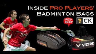 Badminton racket bag of pro badminton players Greg Mairs amp Jenny Moore of Badminton Insight [upl. by Clymer966]