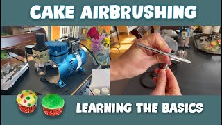 Learning to Airbrush Cake  Andrews Art Duchy [upl. by Rehptsirhc]