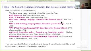 PF PatelSchneiderquotDoes the Knowledge Graph community care about semanticsquotCOST DKG Talk Series [upl. by Elolcin532]