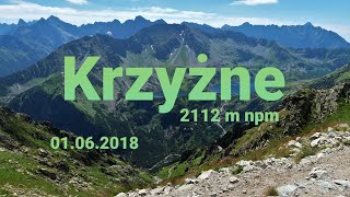 Krzyżne 2112 m  Hala Gąsienicowa  Dolina Pańszczycy  Dolina 5 Stawów Polskich  01062018 HD [upl. by Hannavahs]