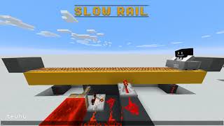 Minecraft Railway Components 101  Slow rail [upl. by Ciccia]