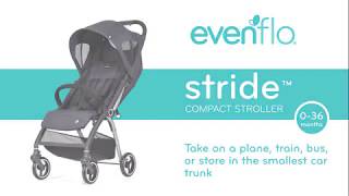 Evenflo Stride Stroller  Fold Demo Video [upl. by Eejan]