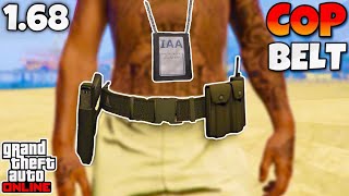 How To Get The IAA Badge amp Cop Belt On Any Outfit In GTA 5 Online [upl. by Arlen104]