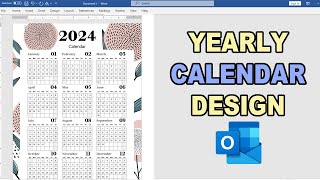 How to Create Yearly Calendar in ms word free Calendar Templet [upl. by Mart]