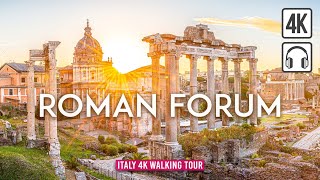 Step Back in Time 🏛️ ROMAN FORUM amp Palatine Hill City Walk with Captions 4K Ultra HD60fps [upl. by Lev]