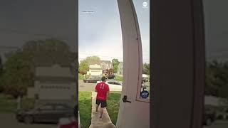 A pizza delivery drivers quick thinking ends a highspeed chase in Pennsylvania [upl. by Mandie150]