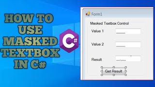 How to use Masked TextBox and DateTimePicker in C Visual studio  MaskedTextBox C [upl. by Yuria]