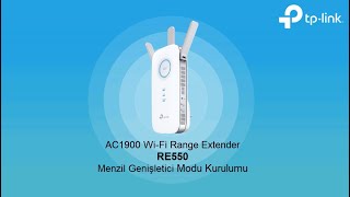 TPLink AC1900 WiFi Range Extender RE550 Kurulum Videosu [upl. by Moriyama]