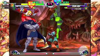 MvC2 Dhalsim ambiguous deep crossup reset Inferno combo comeback after crossunder FSD setup 93024 [upl. by Hulbert]